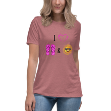 Load image into Gallery viewer, Flip Flops and Sunshine Women's Relaxed T-Shirt