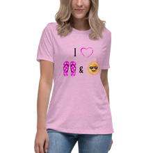 Load image into Gallery viewer, Flip Flops and Sunshine Women's Relaxed T-Shirt