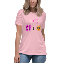 Load image into Gallery viewer, Flip Flops and Sunshine Women's Relaxed T-Shirt