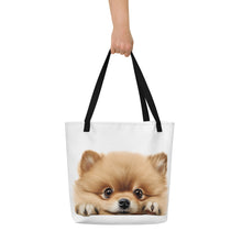 Load image into Gallery viewer, Pomeranian - All-Over Print Large Tote Bag
