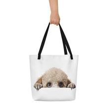 Load image into Gallery viewer, Poodle - All-Over Print Large Tote Bag
