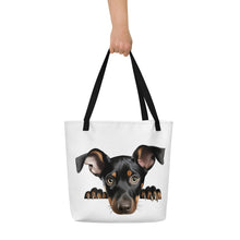 Load image into Gallery viewer, Doberman Pinscher - All-Over Print Large Tote Bag
