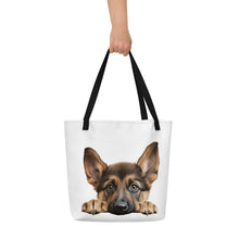 Load image into Gallery viewer, German Shepherd - All-Over Print Large Tote Bag

