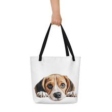 Load image into Gallery viewer, Beagle - All-Over Print Large Tote Bag
