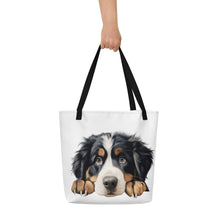 Load image into Gallery viewer, Bernese Mountain - All-Over Print Large Tote Bag
