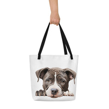 Load image into Gallery viewer, American pit bull - All-Over Print Large Tote Bag

