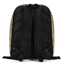 Load image into Gallery viewer, Gold Sparkle Minimalist Backpack
