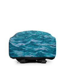 Load image into Gallery viewer, Blue Waves Minimalist Backpack
