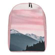 Load image into Gallery viewer, Mountain and Pink Skies Minimalist Backpack
