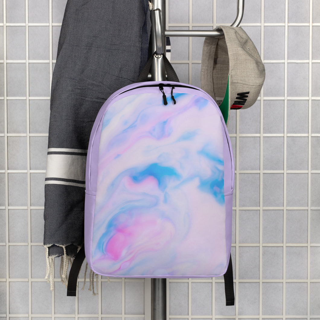 Pink, Blue, and White (Lavender) Minimalist Backpack