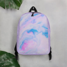 Load image into Gallery viewer, Pink, Blue, and White (Lavender) Minimalist Backpack
