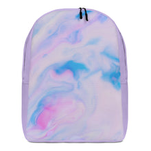 Load image into Gallery viewer, Pink, Blue, and White (Lavender) Minimalist Backpack
