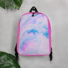 Load image into Gallery viewer, Pink, Blue, and White (Hot Pink) Minimalist Backpack
