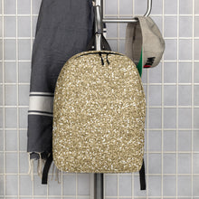 Load image into Gallery viewer, Gold Sparkle Minimalist Backpack
