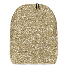 Load image into Gallery viewer, Gold Sparkle Minimalist Backpack
