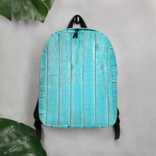 Load image into Gallery viewer, Aqua Wood Minimalist Backpack
