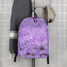 Load image into Gallery viewer, Purple Flowers Minimalist Backpack
