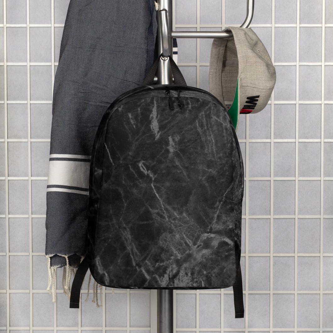 Black Marble Minimalist Backpack