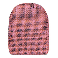 Load image into Gallery viewer, Pink Burlap Minimalist Backpack
