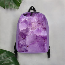 Load image into Gallery viewer, Purple Flower Minimalist Backpack
