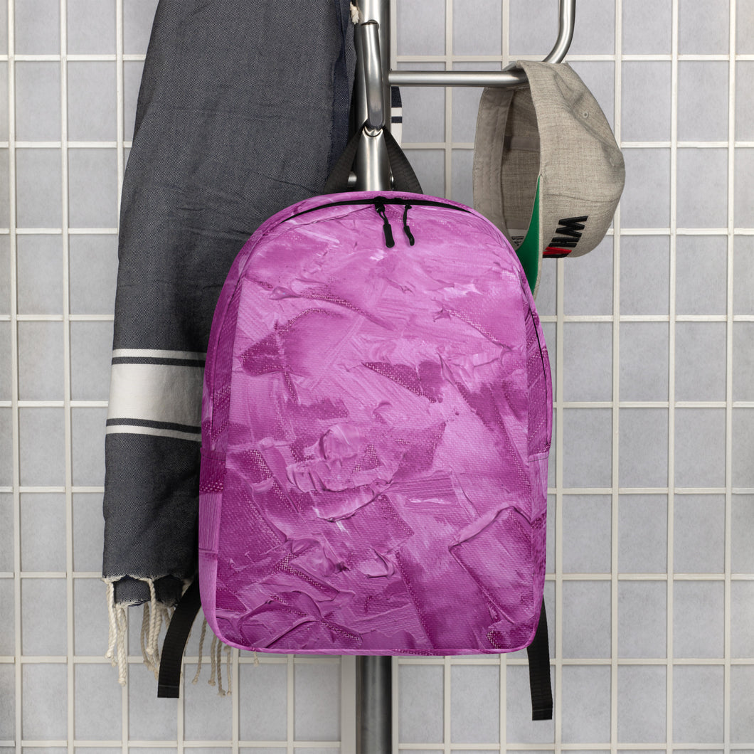 Pink Texture Minimalist Backpack