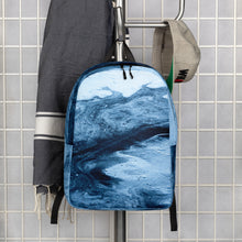 Load image into Gallery viewer, Blue Marble Minimalist Backpack
