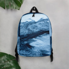 Load image into Gallery viewer, Blue Marble Minimalist Backpack
