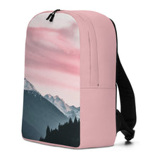 Load image into Gallery viewer, Mountain and Pink Skies Minimalist Backpack
