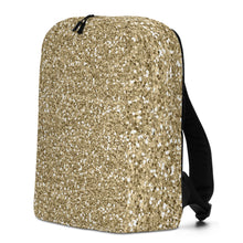 Load image into Gallery viewer, Gold Sparkle Minimalist Backpack
