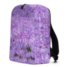 Load image into Gallery viewer, Purple Flowers Minimalist Backpack
