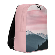 Load image into Gallery viewer, Mountain and Pink Skies Minimalist Backpack
