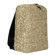 Load image into Gallery viewer, Gold Sparkle Minimalist Backpack
