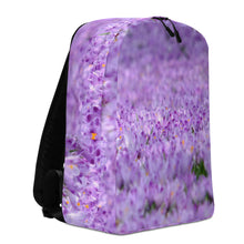 Load image into Gallery viewer, Purple Flowers Minimalist Backpack
