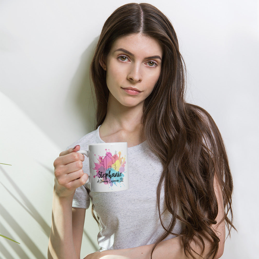 A Cleaning Experience LLC - White glossy mug