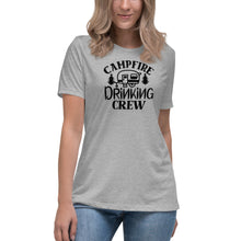 Load image into Gallery viewer, Campfire Drinking Crew - Women&#39;s Relaxed T-Shirt
