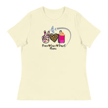 Load image into Gallery viewer, Peace Love Travel - Miami - Women&#39;s Relaxed T-Shirt
