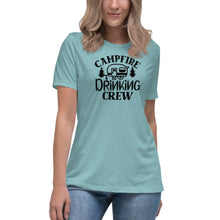 Load image into Gallery viewer, Campfire Drinking Crew - Women&#39;s Relaxed T-Shirt
