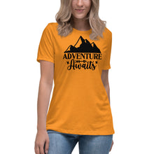 Load image into Gallery viewer, Adventure Awaits - Women&#39;s Relaxed T-Shirt
