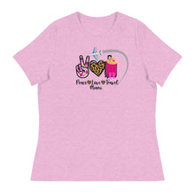 Load image into Gallery viewer, Peace Love Travel - Miami - Women&#39;s Relaxed T-Shirt
