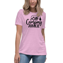 Load image into Gallery viewer, Camping Junkie - Women&#39;s Relaxed T-Shirt
