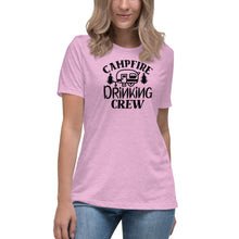 Load image into Gallery viewer, Campfire Drinking Crew - Women&#39;s Relaxed T-Shirt
