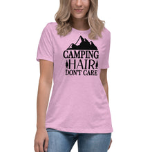 Load image into Gallery viewer, Camping Hair Don&#39;t Care - Women&#39;s Relaxed T-Shirt
