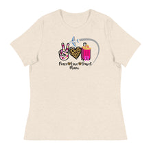 Load image into Gallery viewer, Peace Love Travel - Miami - Women&#39;s Relaxed T-Shirt
