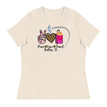 Load image into Gallery viewer, Peace Love Travel - Dallas, TX - Women&#39;s Relaxed T-Shirt
