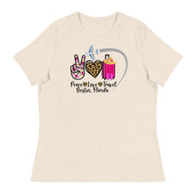 Load image into Gallery viewer, Peace Love Travel - Destin, FL - Women&#39;s Relaxed T-Shirt
