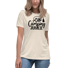 Load image into Gallery viewer, Camping Junkie - Women&#39;s Relaxed T-Shirt
