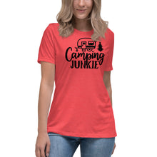 Load image into Gallery viewer, Camping Junkie - Women&#39;s Relaxed T-Shirt
