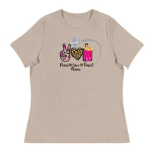 Load image into Gallery viewer, Peace Love Travel - Miami - Women&#39;s Relaxed T-Shirt
