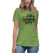 Load image into Gallery viewer, Camping King - Women&#39;s Relaxed T-Shirt
