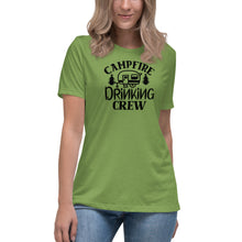 Load image into Gallery viewer, Campfire Drinking Crew - Women&#39;s Relaxed T-Shirt
